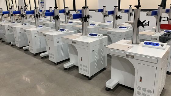 メタルキャビネットレーザー彫刻機 30w 50w メタルとノンメタルにロゴをマークするために