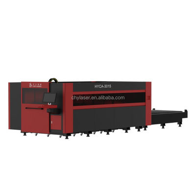 6000mm*2500mm ヤスカワ サーボモーター ファイバーレーザー切断機 8kw 20kw 交換テーブル